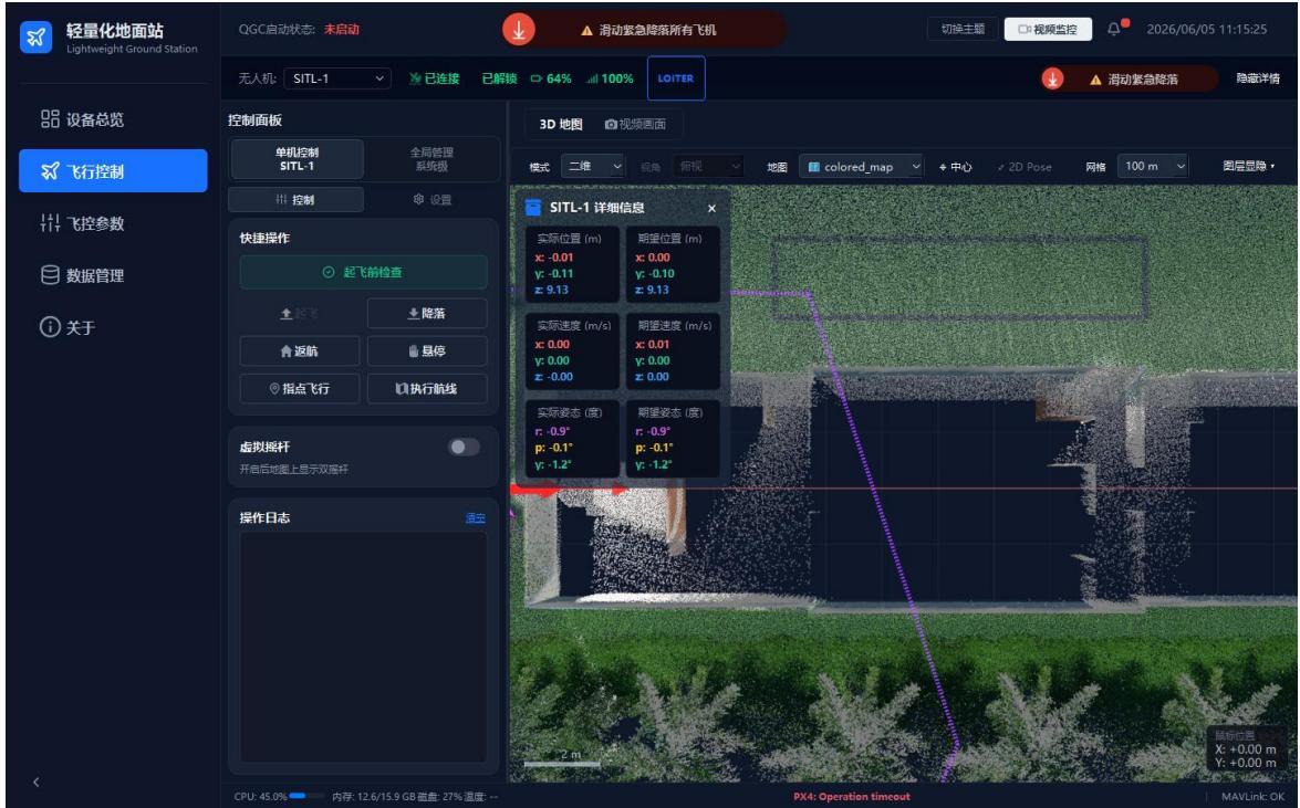 Flight control page